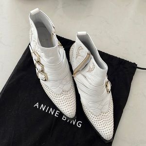Anine Bing White Boots
